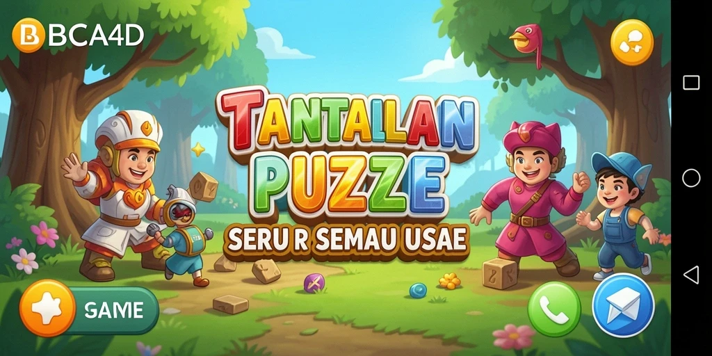 Tampilan gameplay seru dari BBCA4D dengan berbagai teka-teki menantang.