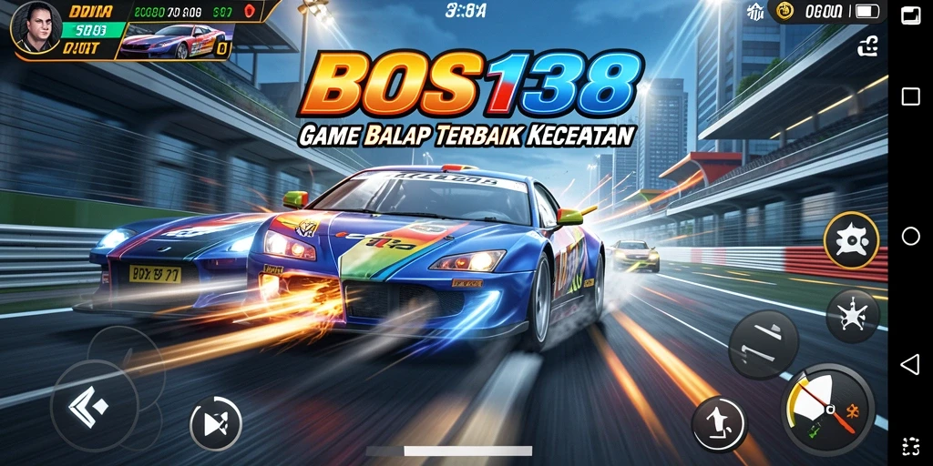 Gameplay Racing BOS138 yang seru dan mendebarkan.