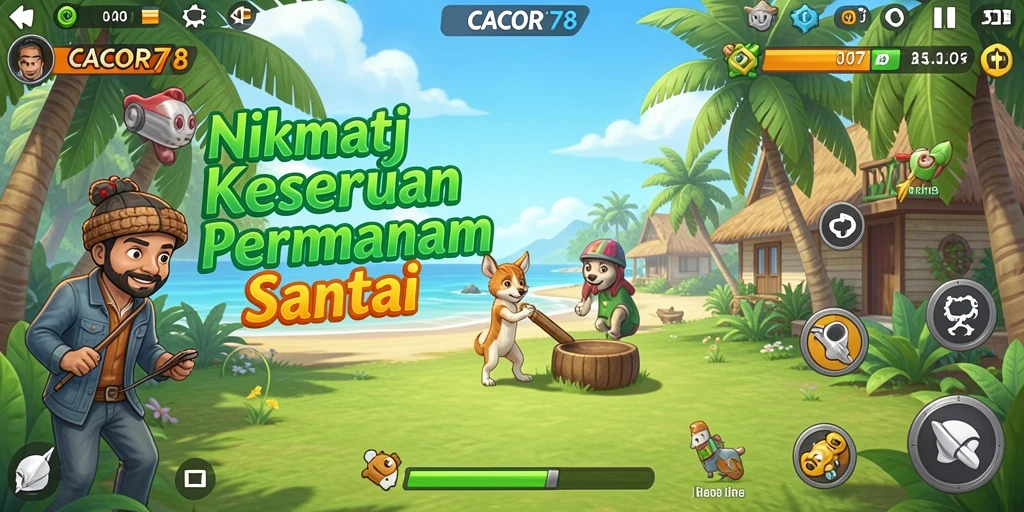 Tampilan gameplay menarik dalam CACOR78 yang memikat pemain.