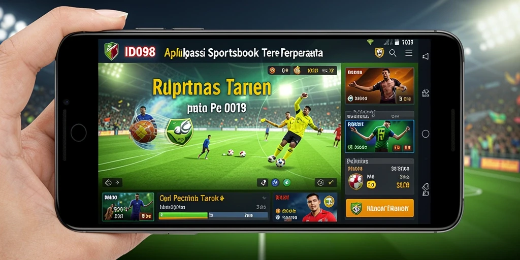 Tampilan antarmuka ID098 dengan pilihan taruhan olahraga yang menarik.