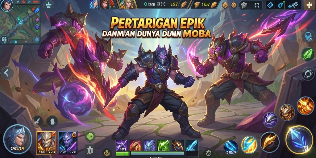 Screenshot gameplay seru dari <strong>OKIDR</strong> yang menampilkan aksi tim mendebarkan.